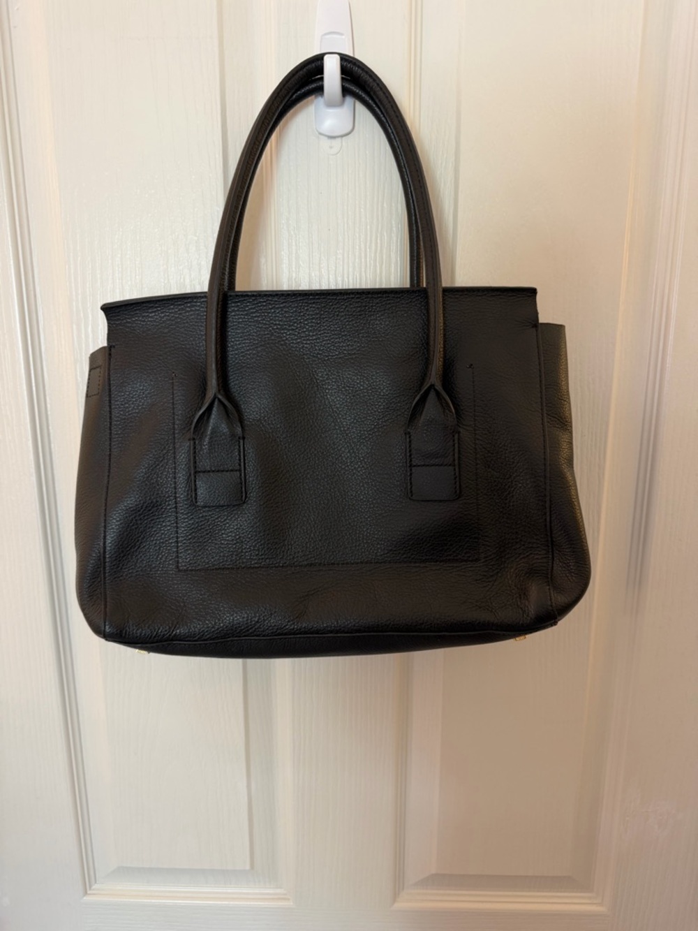 India Hicks "Fussy Sarah" Bag in Black Suede and Leather - Picture 11 of 15